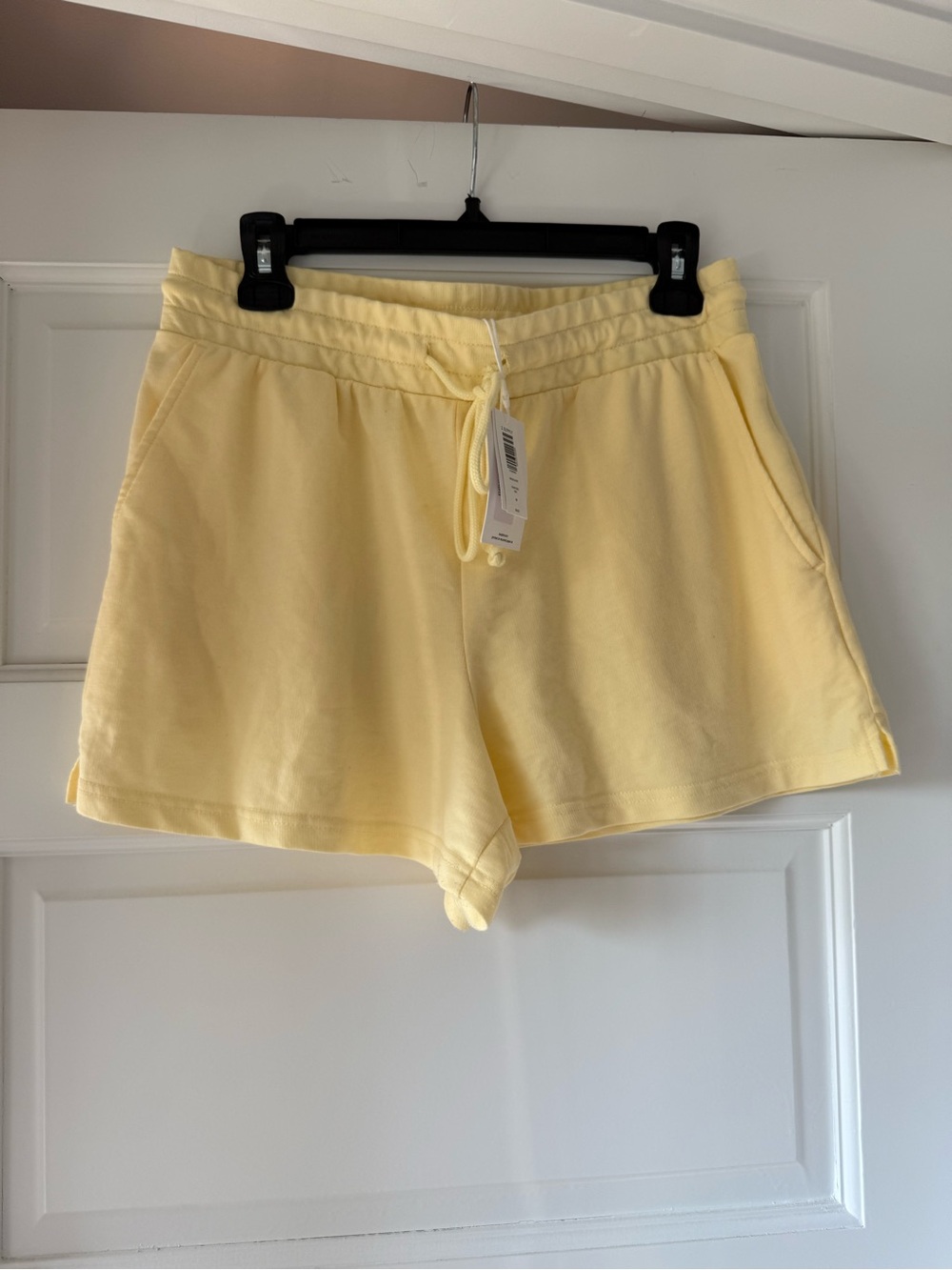 Z Supply Pastel Yellow Drawstring Athletic Shorts